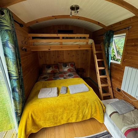 Unique Sheperds Hut Private Hot Tub, Ensuite & Kitchenette Clodock المظهر الخارجي الصورة
