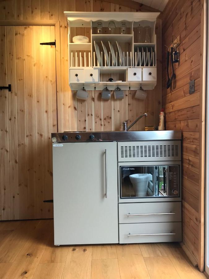 Unique Sheperds Hut Private Hot Tub, Ensuite & Kitchenette Clodock المظهر الخارجي الصورة